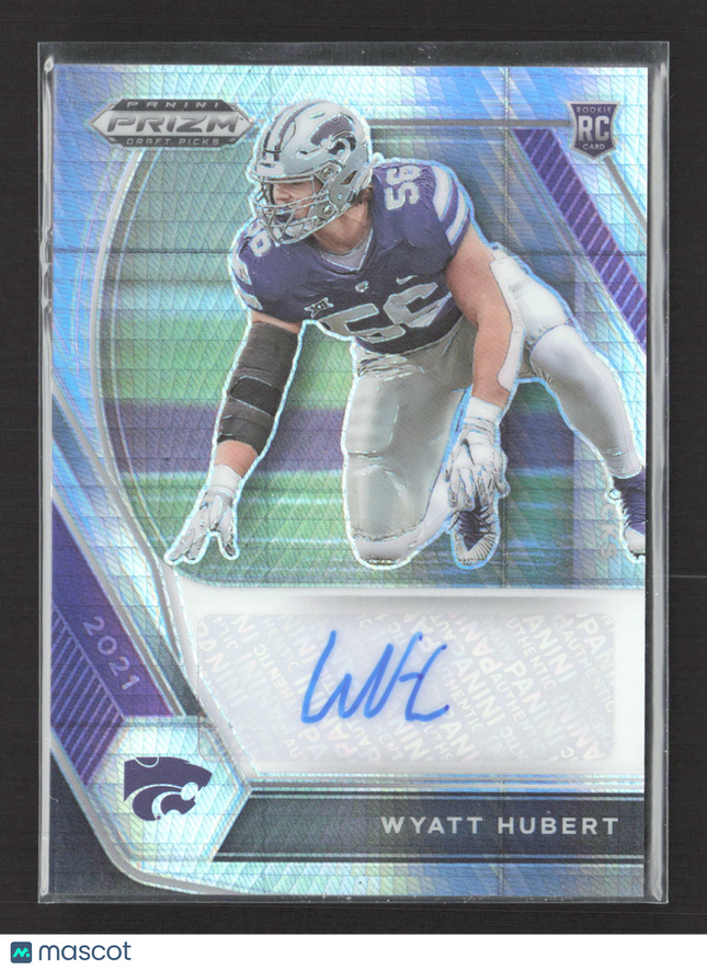2021 Panini Prizm Draft Picks Wyatt Hubert #DPA-WHU RC hyper auto