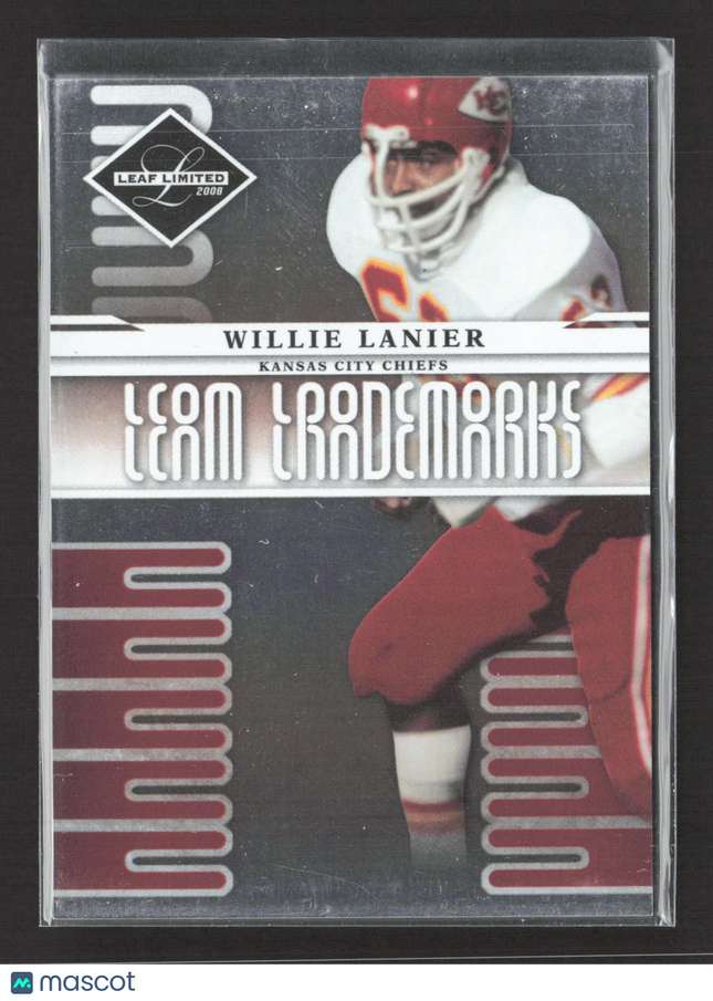 2008 Leaf Limited Team Trademarks Willie Lanier #T-39 894/999