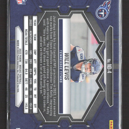 2023 Panini Mosaic Mosaic NFL Debut Will Levis #ND-4 RC