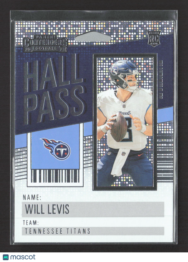 2023 Panini Contenders Hall Pass Will Levis #25 RC