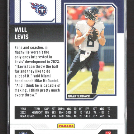 2023 Panini Contenders Season Ticket Will Levis #97