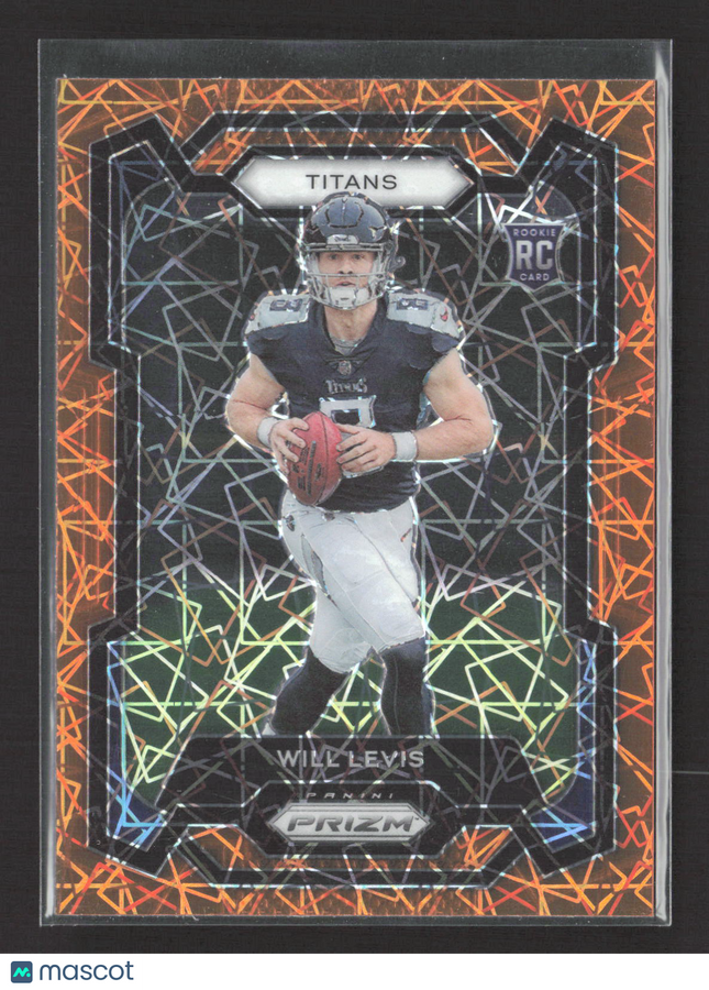 2023 Panini Prizm Will Levis #397 Orange Lazer RC