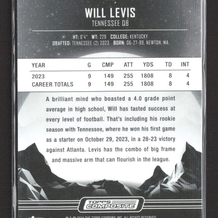 2024 Topps Composite Midnight Will Levis #349