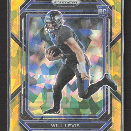 2023 Panini Prizm Draft Picks Will Levis #103 Yellow ice RC