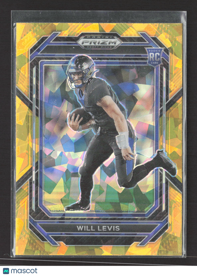 2023 Panini Prizm Draft Picks Will Levis #103 Yellow ice RC