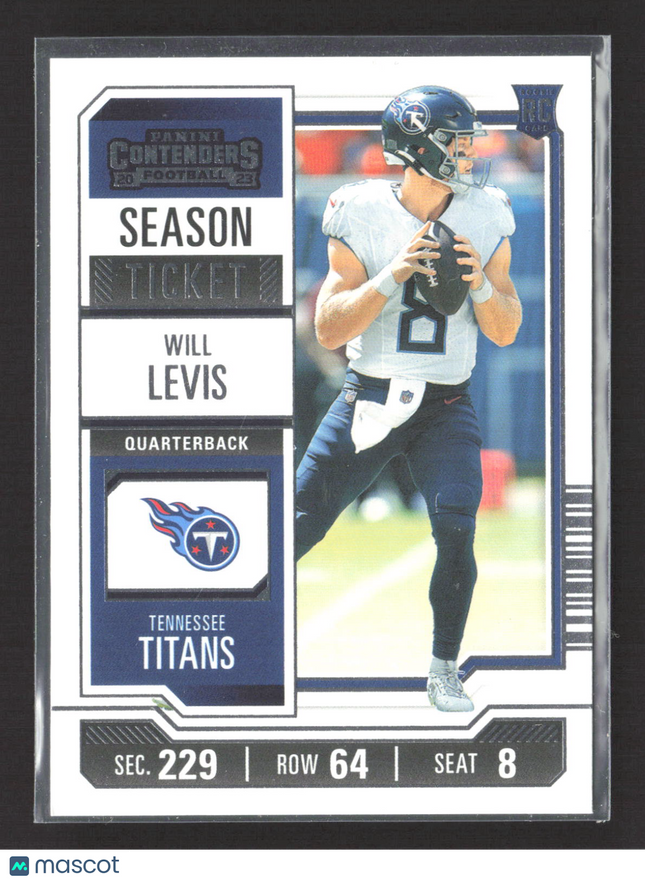 2023 Panini Contenders Season Ticket Will Levis #97