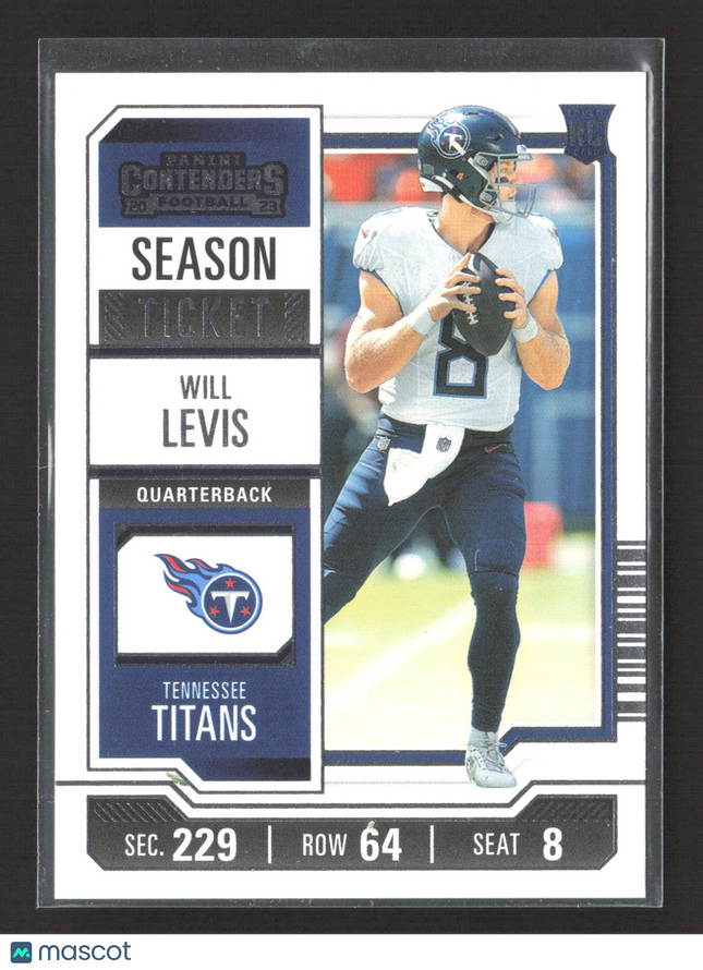 2023 Panini Contenders Football Season Ticket Will Levis #97