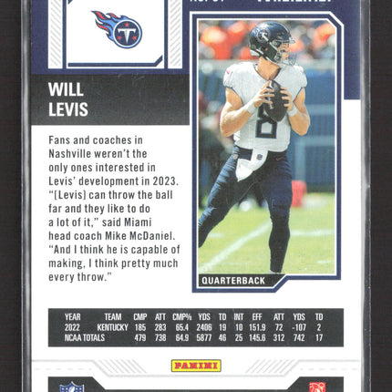 2023 Panini Contenders Football Season Ticket Will Levis #97