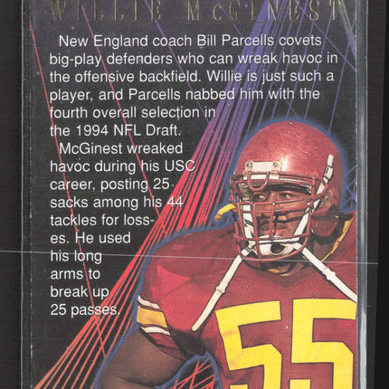 1994 Fleer Ultra First Round Draft Pick Willie McGinest #12