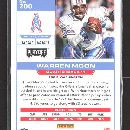2016 Panini Playoff Warren Moon #200 1st Down 13/99