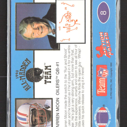 1990 Action Packed All-Madden Team Warren Moon #8
