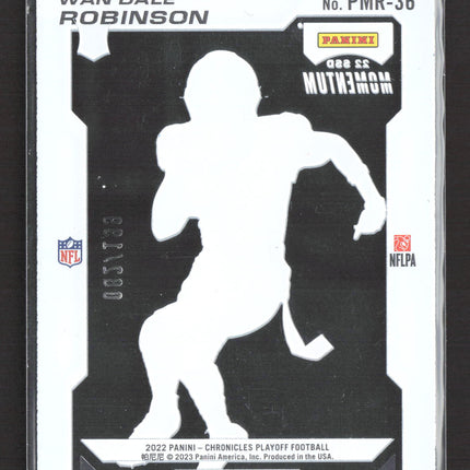 2023 Panini Chronicles Playoff Momentum Wan'Dale Robinson #PMR-36 Blue RC /199
