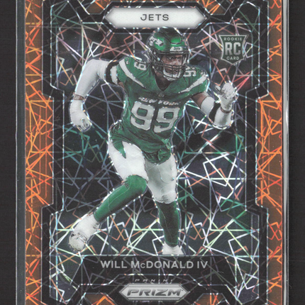 2023 Panini Prizm Will McDonald IV #380 Orange Lazer RC