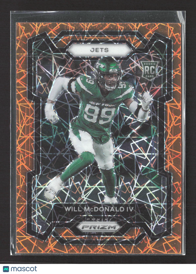 2023 Panini Prizm Will McDonald IV #380 Orange Lazer RC