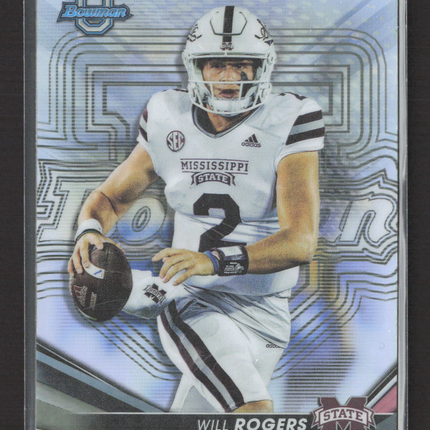 2022 Bowman University Will Rogers #62 Refractor