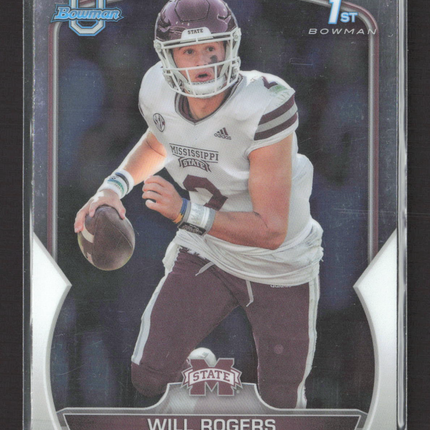 2022 Bowman University Will Rogers #46 1st Bowman