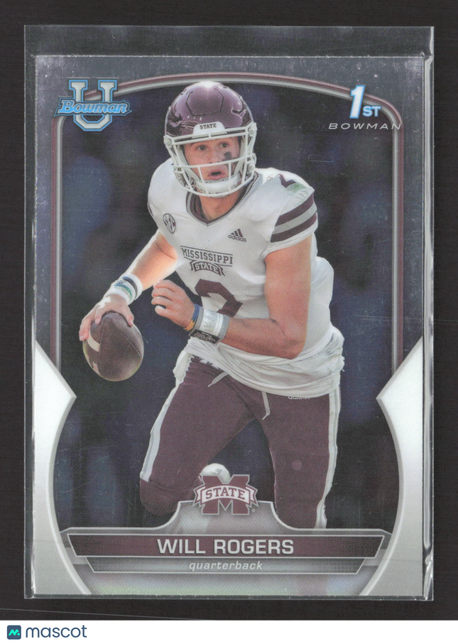 2022 Bowman University Will Rogers #46 1st Bowman