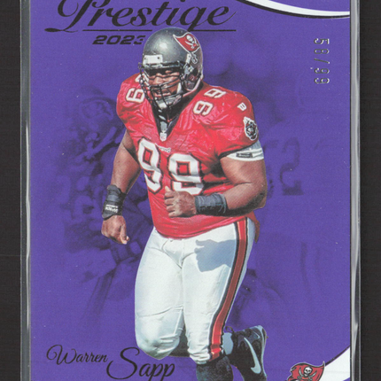 2023 Panini Prestige Xtra Points Warren Sapp #281 Purple 66/89