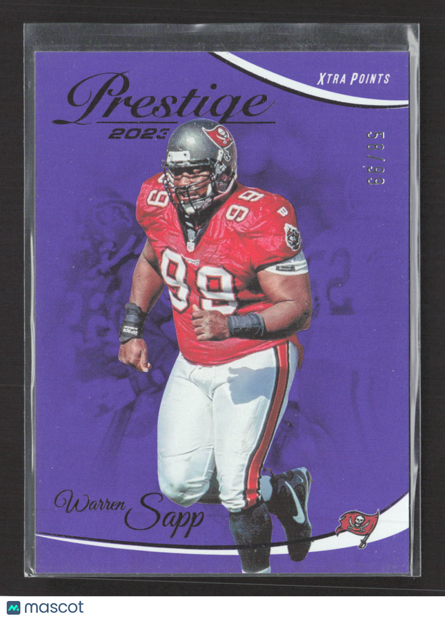 2023 Panini Prestige Xtra Points Warren Sapp #281 Purple 66/89
