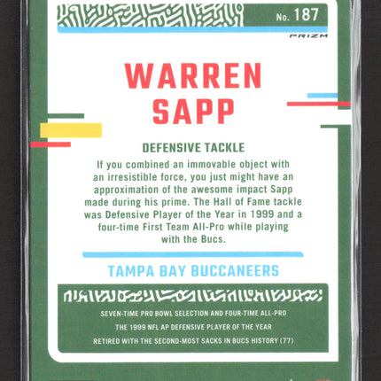 2023 Panini Donruss Optic Warren Sapp #187 holo