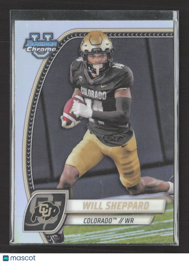 2024 Bowman Chrome University Will Sheppard #186 Refractor