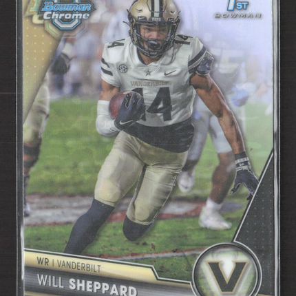 2023 Bowman Chrome University Will Sheppard #177 Refractor