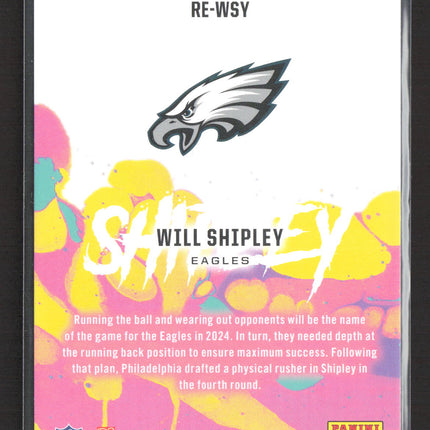 2024 Panini Rookies & Stars Will Shipley #RE-WSY RC