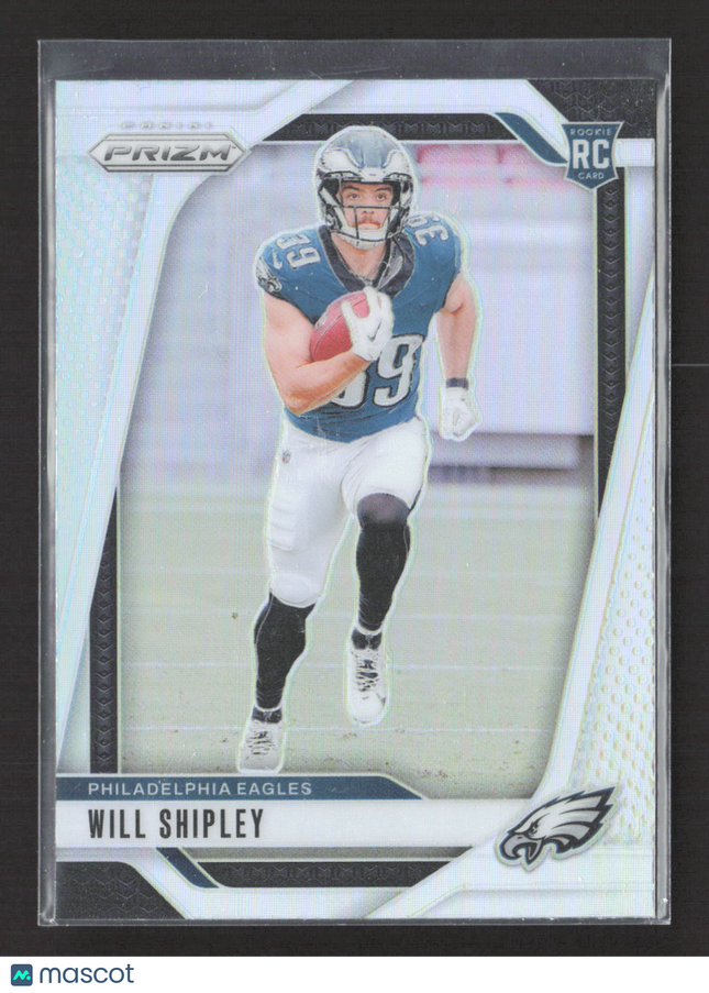 2024 Panini Prizm Football Will Shipley #397 RC silver
