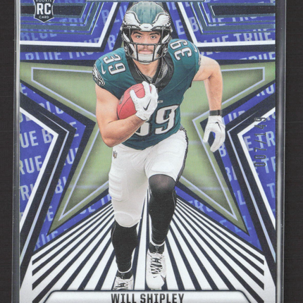 2024 Panini Rookies & Stars Will Shipley #198 Blue True Blue RC /149