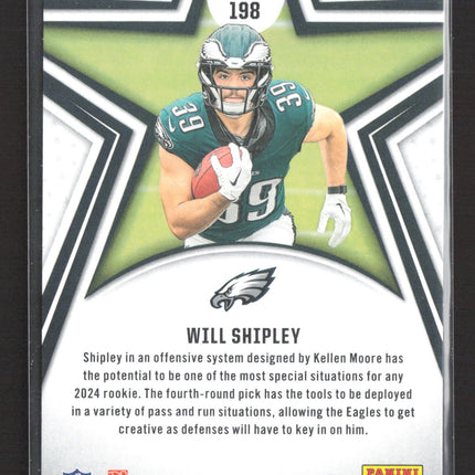 2024 Panini Rookies & Stars Will Shipley #198 Blue True Blue RC /149