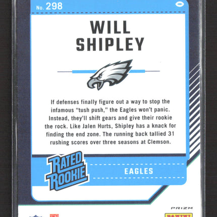 2024 Panini Donruss Optic Will Shipley #298 Pink