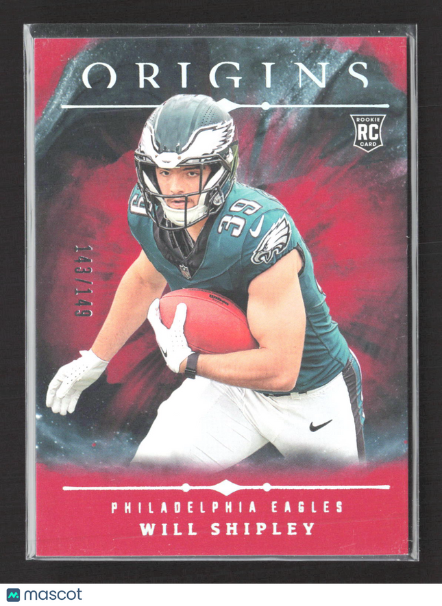 2024 Panini Origins Football Will Shipley #126 RC 143/149