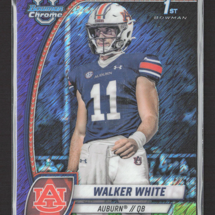 2024 Bowman Chrome University Walker White #85 Purple shimmer