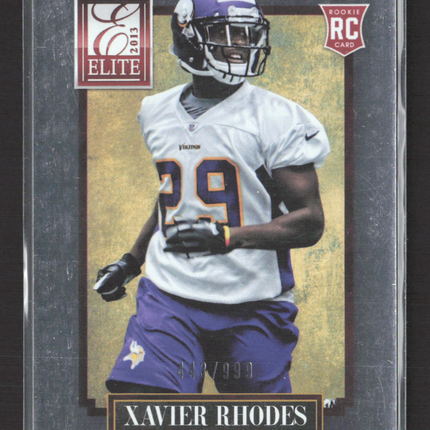 2013 Panini Elite Xavier Rhodes #198 443/999 RC