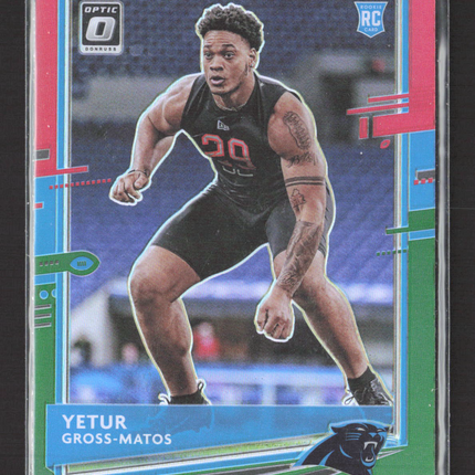 2020 Panini Donruss Optic Prizm Yetur Gross-Matos #P-263 RC red green