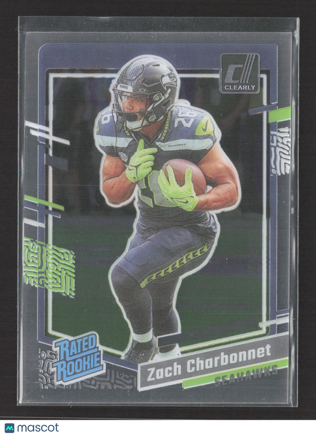 2024 Panini Clearly Donruss Zach Charbonnet #91