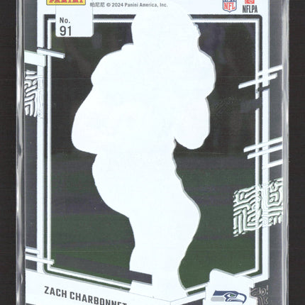 2024 Panini Clearly Donruss Zach Charbonnet #91