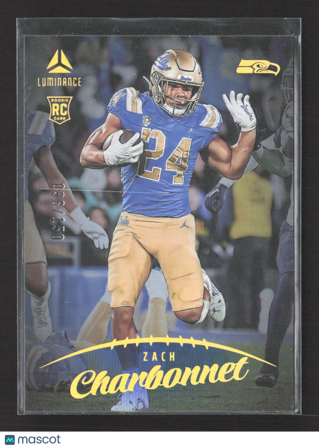 2023 Panini Luminance Zach Charbonnet #130 RC 096/150
