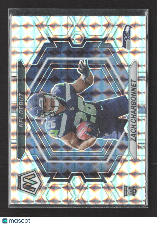 2023 Panini Mosaic Mosaic Zach Charbonnet #ND-11 Silver Prizm RC