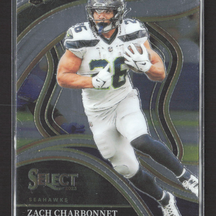 2024 Panini Select Club Level Zach Charbonnet #202 RC