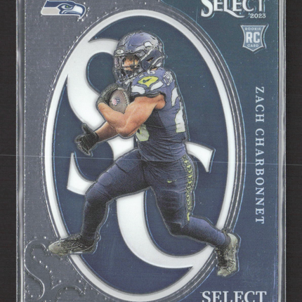 2024 Panini Select Select Certified Zach Charbonnet #CRO-ACH RC