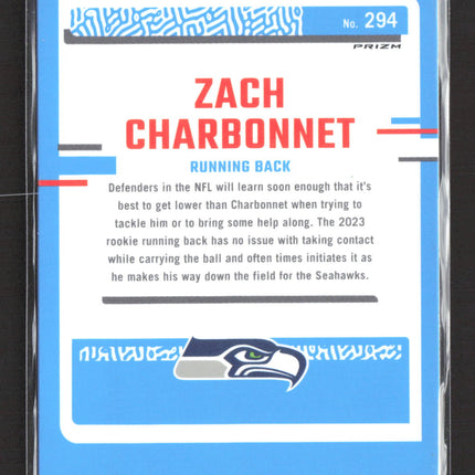 2023 Panini Donruss Optic Zach Charbonnet #294 holo
