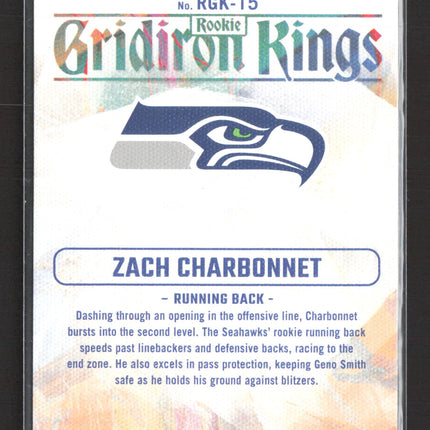 2023 Donruss Gridiron Kings Zach Charbonnet #RGK-15
