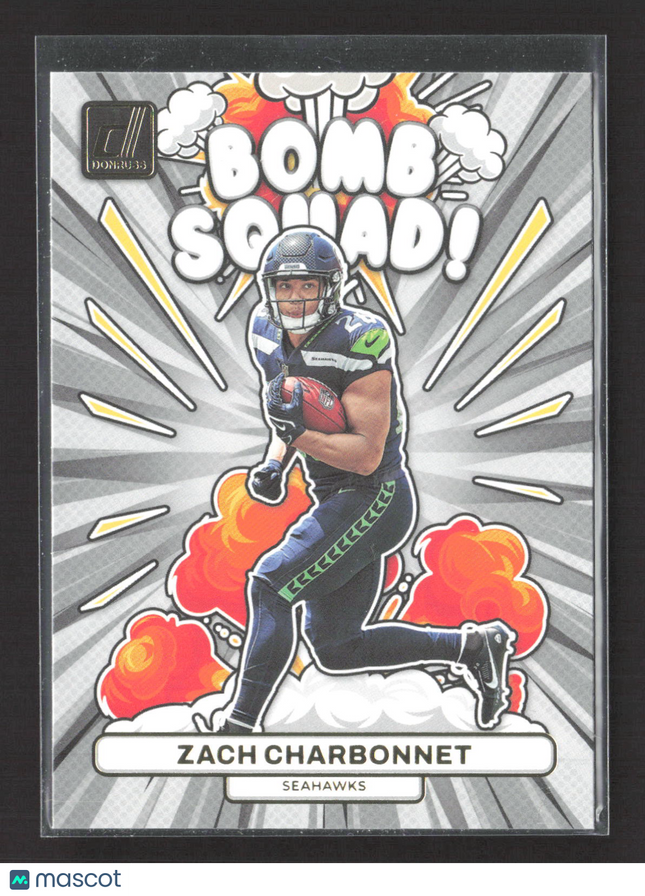 2023 Panini Donruss Bomb Squad Zach Charbonnet #BS-30
