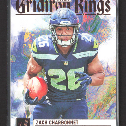 2023 Panini Donruss Gridiron Kings Zach Charbonnet #RGK-15