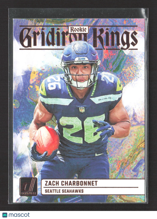 2023 Panini Donruss Gridiron Kings Zach Charbonnet #RGK-15