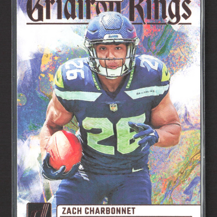 2023 Panini Donruss Gridiron Kings Zach Charbonnet #RGK-15