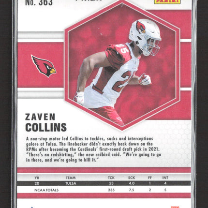 2021 Panini Mosaic Prizm Zaven Collins #363 Silver RC