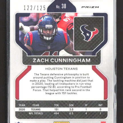 2021 Panini Prizm Zach Cunningham #38 Purple 122/125
