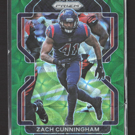 2021 Panini Prizm Football Zach Cunningham #38 Green 10/75